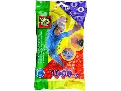 SES Creative Beedz Barnepakke med 1000 oransje strykeperler, Sikringsperle, 1000 stk, Oransje, Dreng/Pige, 5 År, 12 År