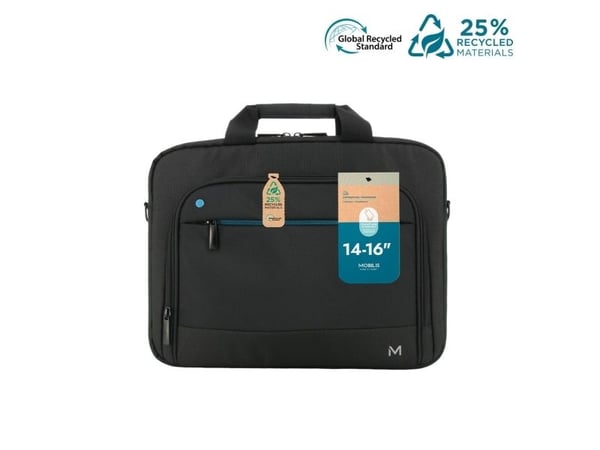 Mobilis THE ONE - Notebookbæreveske - 25 % resirkulert - 14" - 16" - svart