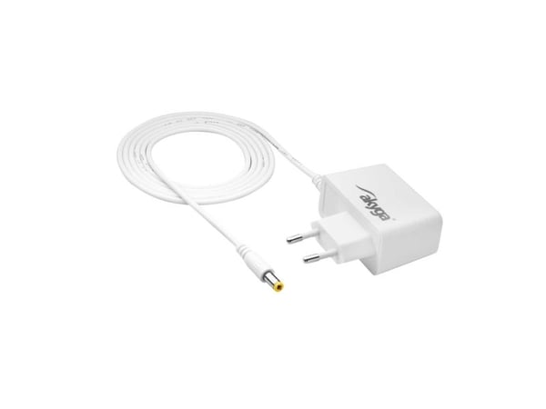 Akyga AK-PD-04 - Strømadapter - 1.41 watt - 300 mA (5,5 x 2,5 mm DC-jakk) - hvit