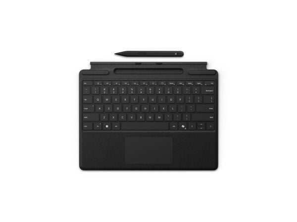Microsoft Surface Pro Keyboard for Business - Tastatur - med pennelagring - med styreplate, akselerometer, Surface Slim Pen lagrings- og ladetaller...