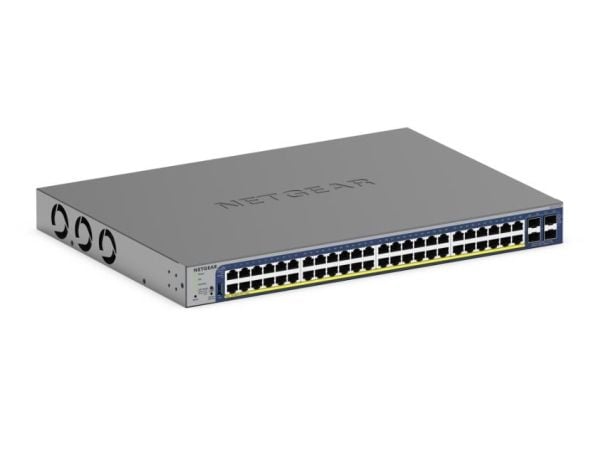 NETGEAR Smart - Switch - L3 Lite - smart x 10/100/1000 (PoE+) + 2 - telineeseen asennettava - PoE+