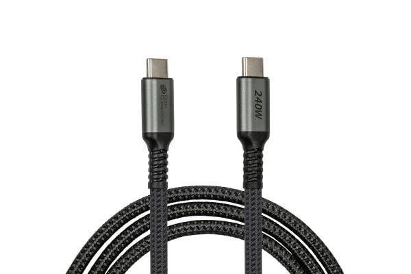 Good Connections USB 2.0 lade- og datakabel 240W USB-C hann til hann antrasitt 3m - Med høykvalitets USB 2.0 lade- og datakabel fra Good Connection...