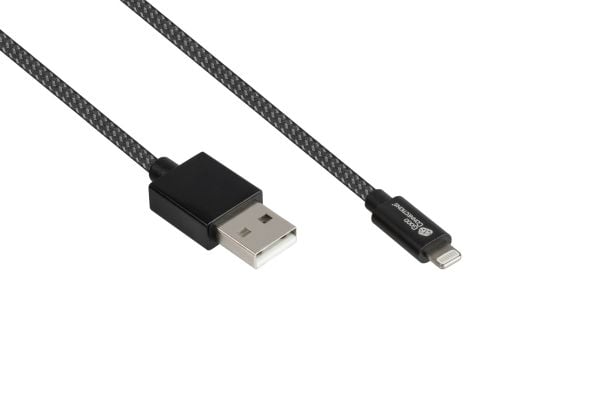 Good Connections USB 2.0-lade- og datakabel for iPhone/iPad/iPod USB-A-plugg til Lightning - Den høykvalitets og offisielt Apple-sertifiserte Light...