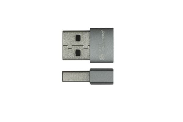 Good Connections -adapteri USB 2.0 plug A - USB-C-pistorasiaan alumiinikotelo harmaa 5 kpl Good - Good Connections®:n laadukkaalla USB 2.0 -sovitti...