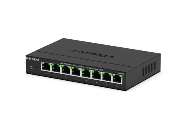 NETGEAR MS308 - Switch - multi-gigabit - ikke-styrt - 8 x 100/1000/2.5G - stasjonær, veggmonterbar
