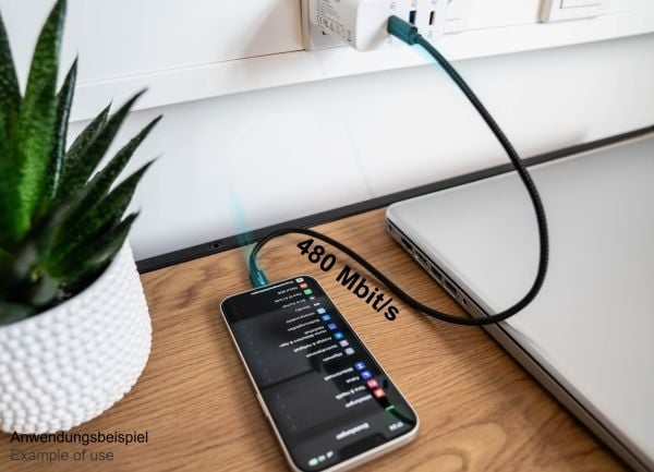 Good Connections USB 2.0-lade- og datakabel for iPhone/iPad/iPod USB-C-plugg til Lightning - Den høykvalitets og offisielt Apple-sertifiserte Light...