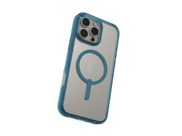 Zagg Santa Cruz Snap - Baksidedeksel for mobiltelefon - MagSafe-samsvar - grafen - retroblå - for Apple iPhone 16 Pro Max