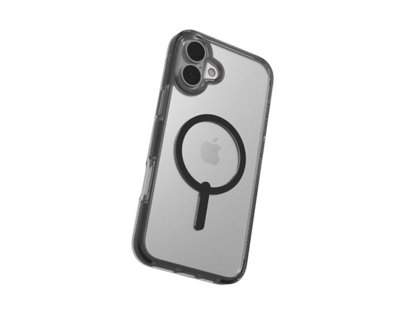 Zagg Santa Cruz Snap - Baksidedeksel for mobiltelefon - MagSafe-samsvar - grafen - svart, gjennomsiktig - for Apple iPhone 16 Plus