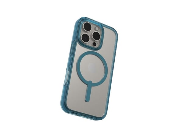 Zagg Santa Cruz Snap - Baksidedeksel for mobiltelefon - MagSafe-samsvar - grafen - retroblå - for Apple iPhone 16 Pro