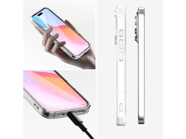 4smarts 541193, Apple, iPhone 16 Pro Max, Stötsäker, Reptålig, Stöttålig, Transparent, 1 styck