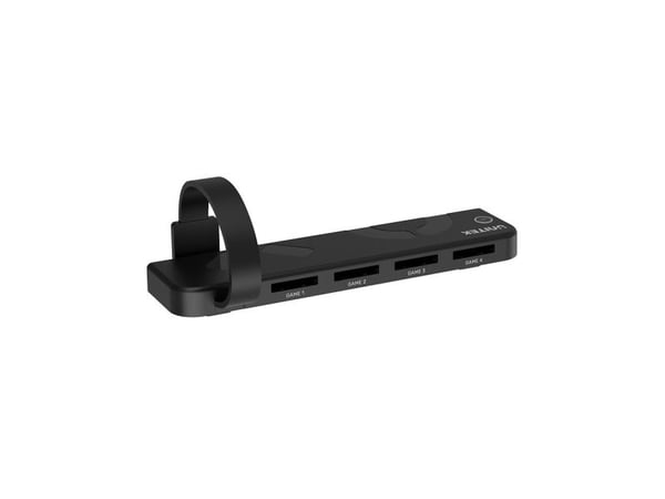 Unitek - USB-hub / minnekortleser for spillkonsoll - 4-in-1 - svart
