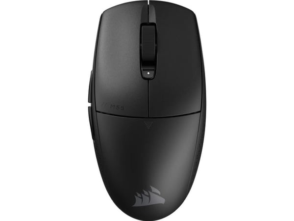 CORSAIR Gaming M55 WIRELESS - Mus - lettvekts - optisk - 6 knapper - trådløs - Bluetooth, 2.4 GHz