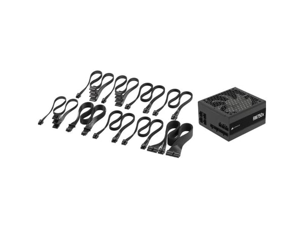 CORSAIR RMx Series RM750x - Strømforsyning (intern) - ATX12V 3.1/ EPS12V - Cybenetics Gold - AC 100-240 V - 750 watt - Europa