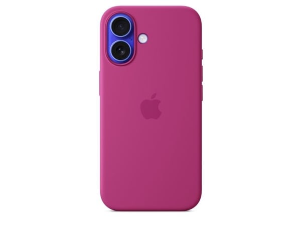 Apple silikondeksel med MagSafe for iPhone 16 - fuchsia, deksel, Apple, iPhone 16, 15,5 cm (6,1"), Fuchsia