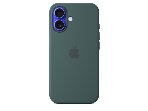 Apple - Baksidedeksel for mobiltelefon - MagSafe-samsvar - silikon - sjøgrønn - for iPhone 16