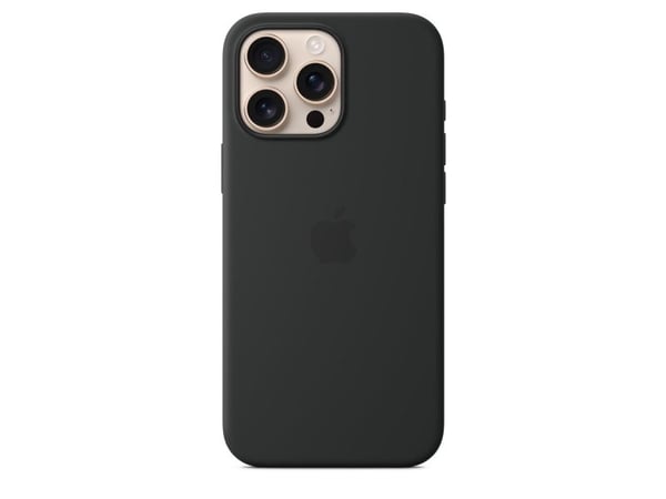 Apple Silikon-etui med MagSafe til iPhone 16 Pro Max – sort, Deksel, Apple, iPhone 16 Pro Max, 17,5 cm (6,9"), Sort