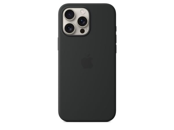 Apple Silikon-etui med MagSafe til iPhone 16 Pro Max – sort, Deksel, Apple, iPhone 16 Pro Max, 17,5 cm (6,9"), Sort
