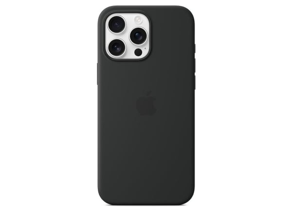 Apple Silikon-etui med MagSafe til iPhone 16 Pro Max – sort, Deksel, Apple, iPhone 16 Pro Max, 17,5 cm (6,9"), Sort