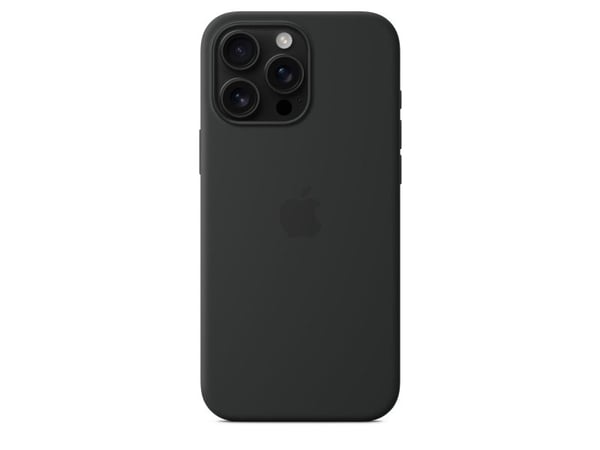 Apple Silikon-etui med MagSafe til iPhone 16 Pro Max – sort, Deksel, Apple, iPhone 16 Pro Max, 17,5 cm (6,9"), Sort
