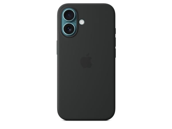 Apple Silikon-etui med MagSafe til iPhone 16 – sort, Deksel, Apple, iPhone 16, 15,5 cm (6.1"), Sort
