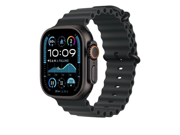 Apple - Klokkerem forlengelse for smart armbåndsur - 49 mm, svart titanfinish - 130 - 250 mm - svart