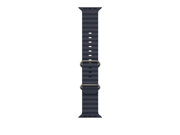 Apple - Bånd for smart armbåndsur - 49mm, natural titanium finish - 130 - 200 mm - marineblå