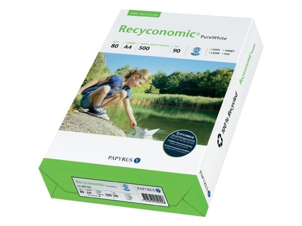 Papyrus Recyconomic A4 kopipapir 80g 500 ark