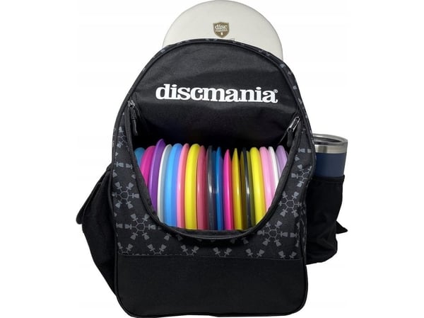 Ryggsekk til discgolfskiver DISCMANIA Fanatic Go svart