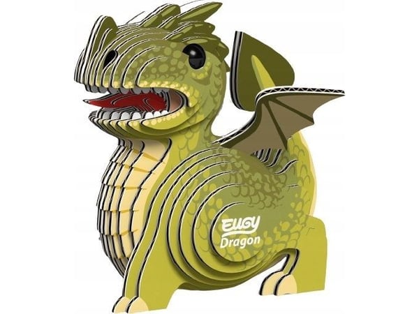 Fat Brain Toys Eugy the Dragon - 3D Eco Puzzle - 3D-palapeli