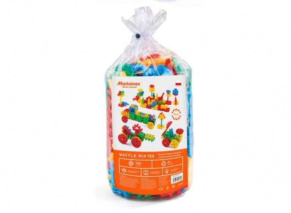 Marioinex 900345 waffle blocks mix 150 deler flerfarget