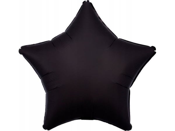 AMSCAN folieballong Lustre Black stjerne 48 cm