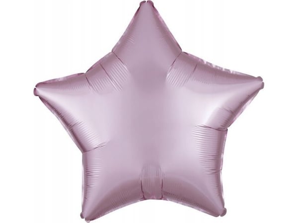 AMSCAN Folieballong Luster Pastellrosa stjerne 48cm