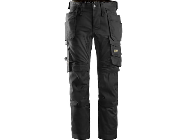 SNICKERS WORKWEAR AllroundWork 6241 stretch buks med hylsterlommerr Str: 54 sort