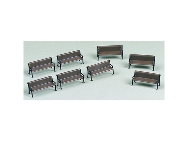 Auhagen 41199, HO (1:87), Sort, Brun, 8 stykker