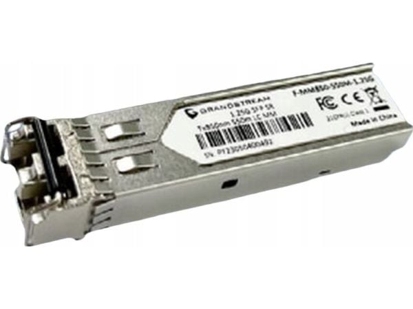 Grandstream Networks F-MM850-550M-1.25G, Valokuitu, 1250 Mbit/s, SFP, LC, 550 m, 850 nm
