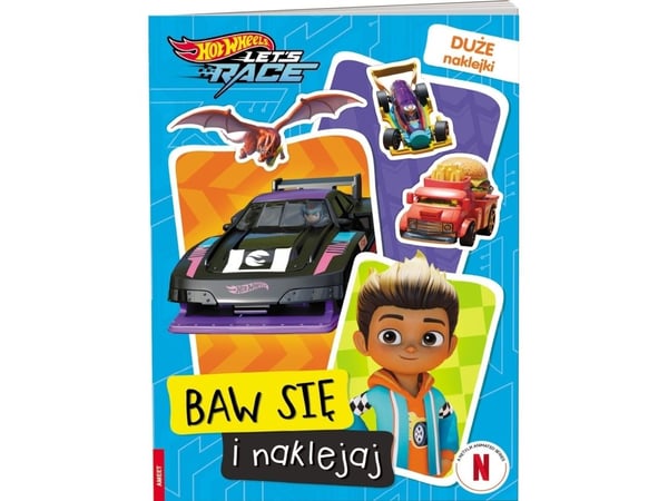 Hot Wheels Let's race. leikki- ja tarrakirja. STB-1601