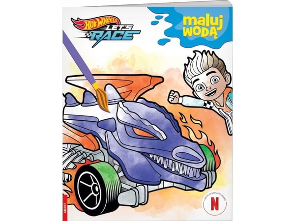 Ameet bok Måla i vatten. Hot Wheels. Let's race. MW-1601