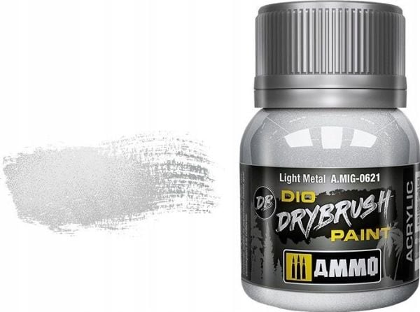 Vallejo Ammo DIO tørrpensel - light metal