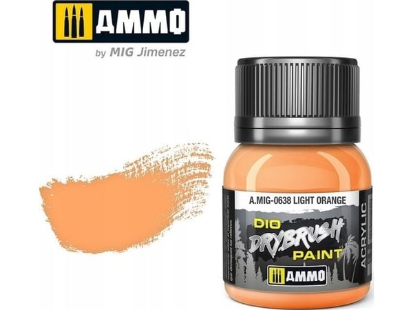 Vallejo Ammo DIO drybrush - lys orange
