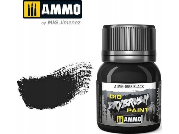 Vallejo Ammo DIO drybrush - Black Brown