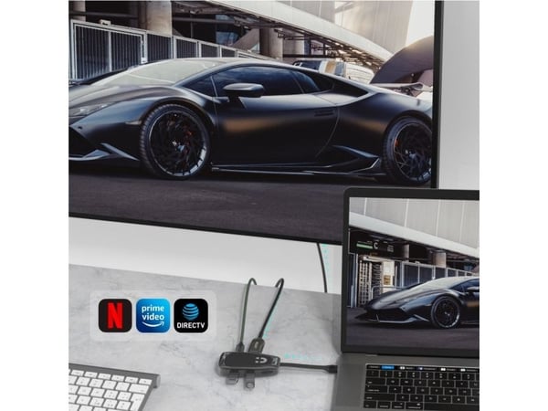 Unitek Hub USB-C 10 Gbps, HDMI 4K, USB-C med PD 100W