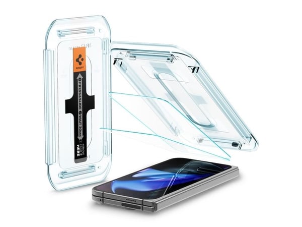Spigen GLAS.tR EZ Fit, Google, Google Pixel 9 Pro Fold (2024), Støvresistent, Ripebestandig, Gjennomsiktig, 2 stykker