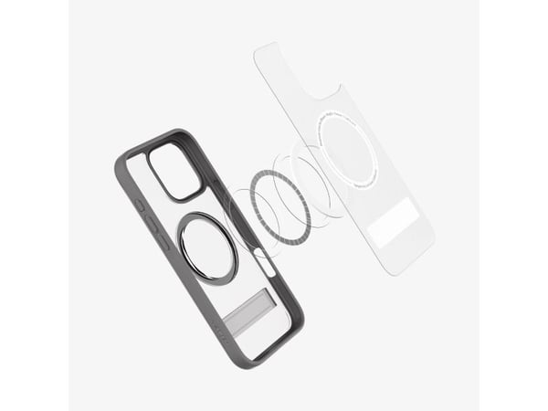 Spigen Ultra Hybrid S (MagFit), Etui, Apple, iPhone 16 Pro Max, 17,5 cm (6.9"), Grå, Gjennomsiktig