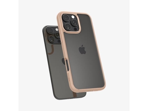 Spigen Ultra Hybrid, Etui, Apple, iPhone 16 Pro, 16 cm (6.3"), Rosa, Gjennomsiktig