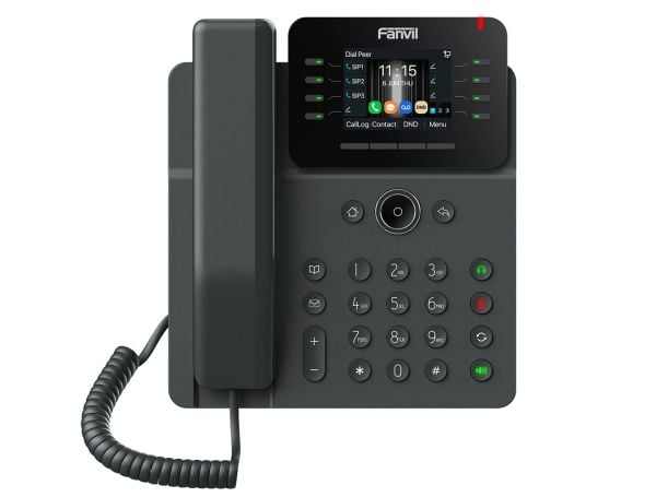 Fanvil V62G, IP-telefon, Sort, Kablet håndsett, SIP-info, 12 linjer, 1000 oppføringer