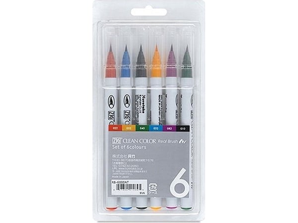 Zig Clean Color Harjakynä 6 kpl:n sarja