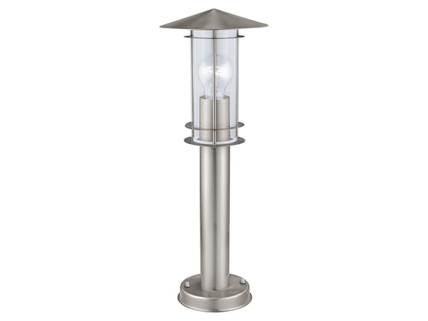 Eglo Lisio - Gulvlampe - 1 sokkel - E27 - sylinder - rustfritt stål, blank