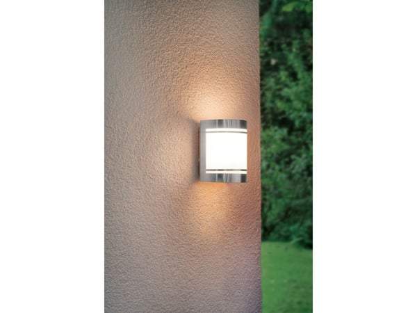 Eglo Cerno - Vegglampe - 1 sokkel - E27 - rustfritt stål, hvit