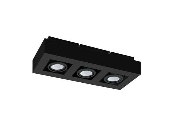 EGLO MENDOZA loftlampe i sort, 3 lyskilder