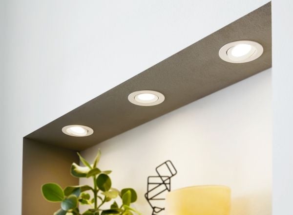 EGLO SARTIANO innfelt spotlight i hvit, 3 stk